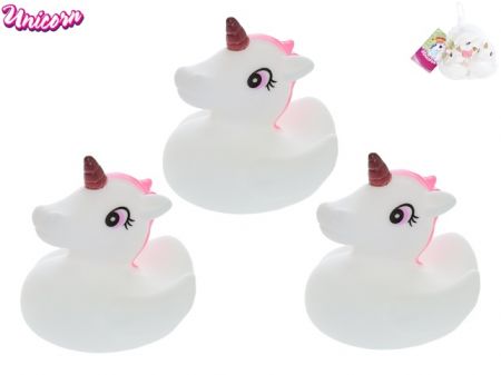 Unicorn sada jednorožců 6cm do vany 4m+ 3ks