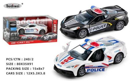 Auto policejní kovové 12cm