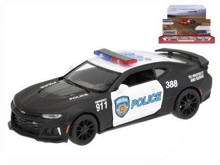 Auto Camaro ZL1 policejní 1:38 kov na zpětný chod