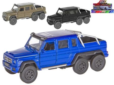 Mercedes-Benz G63 AMG 6x6 13,5cm kov zpětný chod, 3 barvy