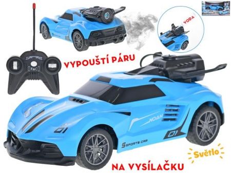 Auto svítící kouřící RC na dálkové ovládání 18 cm