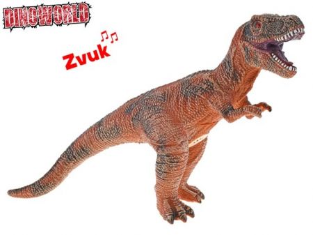 Dinoworld tyranosaurus Rex 41cm na baterie se zvukem v sáčku