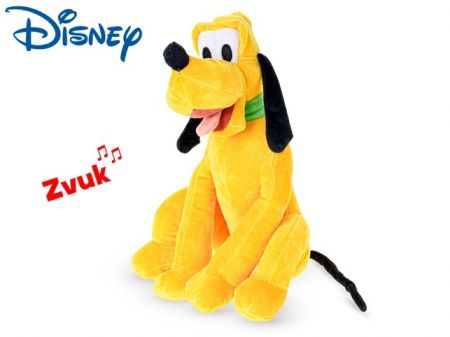 Disney Pluto plyšový 30cm sedící na baterie se zvukem 12m+