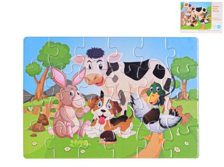 Puzzle dětské 25x17,5cm zvířátka 24dílků v krabičce