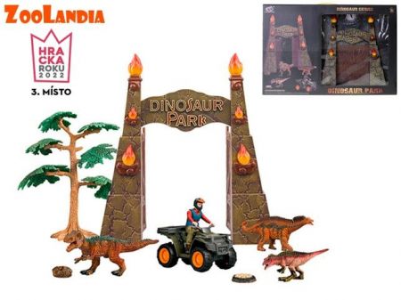 Zoolandia dinosaurus park set s doplňky v krabičce