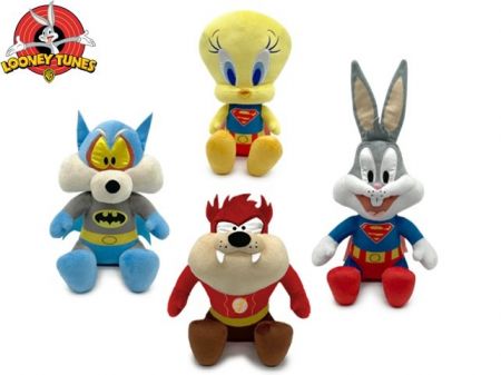 Looney Tunes superhrdinové plyšové postavy sedící 23cm 4druhy 0m+