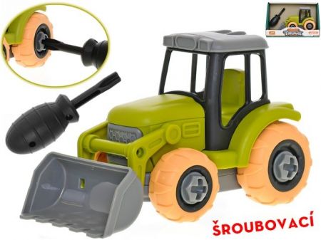 Traktor 14cm šroubovací volný chod v krabičce