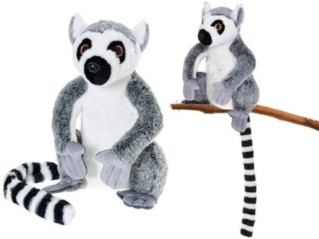 Lemur plyšový 25cm sedící 0m+ v sáčku