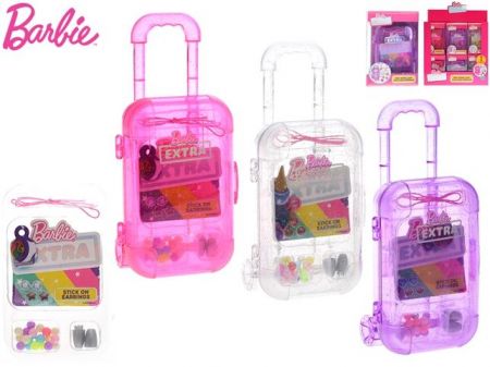 Barbie - mini kufřík 14cm s doplňky 3barvy v krabičce