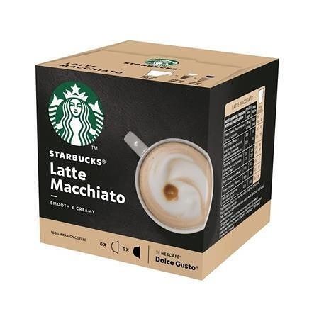 Kávové kapsle &quot;Latte Macchiato&quot;, 6+6ks, STARBUCKS by Dolce Gusto