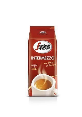 Káva zrnková, pražená, vakuově balené, 1000 g, SEGAFREDO &quot;Intermezzo&quot;