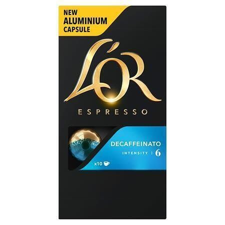 Kávové kapsle &quot;L`OR Decaffeinato&quot;, 10 ks, JACOBS DOUWE EGBERTS