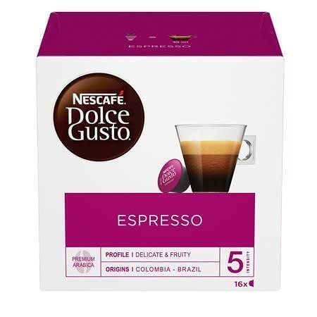 Kapsle do kávovaru, 16 ks, NESCAFÉ &quot;Dolce Gusto Espresso&quot;