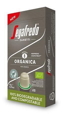 Kávové kapsle &quot;Organica&quot;, 10ks, SEGAFREDO, do kávovarů Nespresso®