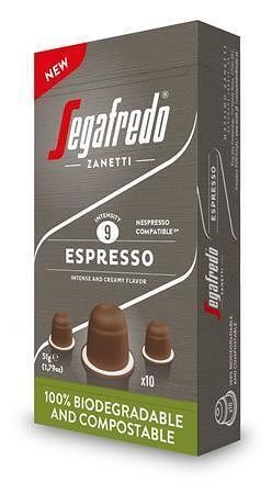 Kávové kapsle &quot;Espresso&quot;, 10ks, SEGAFREDO, do kávovarů Nespresso®