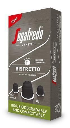 Kávové kapsle &quot;Ristretto&quot;, 10ks, SEGAFREDO, do kávovarů Nespresso®