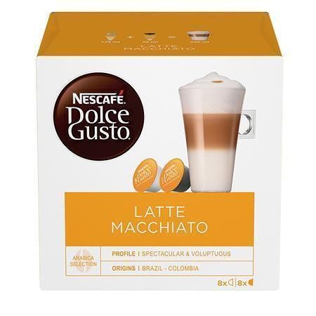 Kapsle do kávovaru, 16 ks, NESCAFÉ &quot;Dolce Gusto Latte Macchiato&quot;