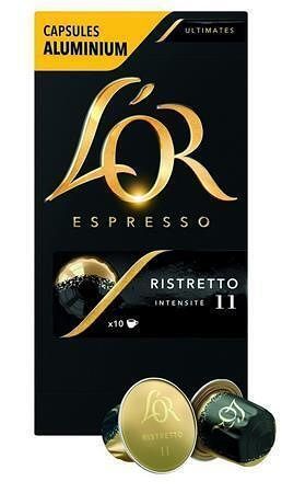 Kávové kapsle &quot;L`OR Ristretto&quot;, 10 ks, JACOBS DOUWE EGBERTS