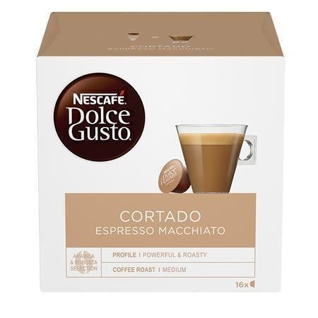 Kapsle do kávovaru, 16 ks, NESCAFÉ &quot;Dolce Gusto Cortado&quot;