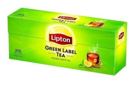 Černý čaj &quot;Green label&quot;, 25 x 1,5 g, LIPTON