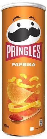 Chips, 165 g, PRINGLES, paprikové