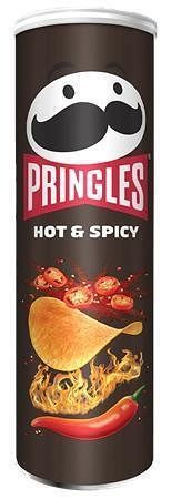 Chips, 165 g, PRINGLES, pikantní