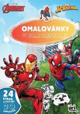 Omalovánka A4 se samolepkami MARVEL