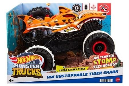 Hot Wheels R/C Monster trucks 1:15 tygří žralok HGV87