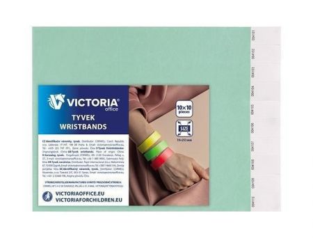 Identifikační náramky, 3/4&quot;, tyrkysová, tyvek VICTORIA