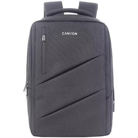 Batoh na notebook &quot;BPE-5&quot;, šedá, 15,6&quot;, CANYON CNS-BPE5GY1