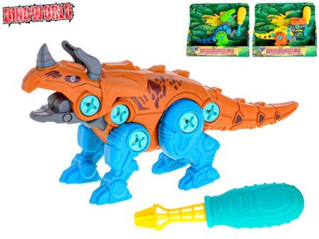 Dinoworld dinosaurus skládací 18cm 2druhy 2barvy v krabičce