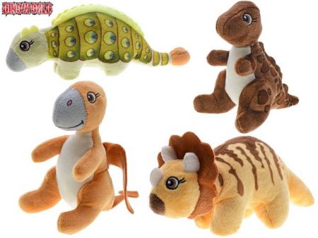 Dinoworld dinosaurus plyšový 14-24cm 4druhy 0m+