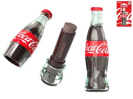 Lip Smacker balzám na rty 4g láhev s příchutí Coca Cola na kartě