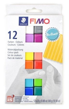 Fimo soft Brilliant, sada 12 x 25 g