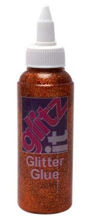 Glitrové lepidlo GLT43216, 120 ml, měděná