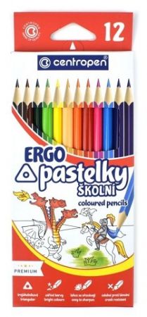 Pastelky trojhranné Centropen 9521, 12 ks