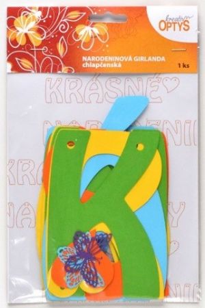 Girlanda Krásné narodeniny, chlapčenská