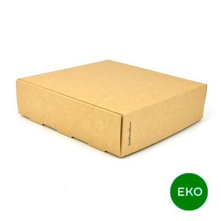 EKO sushi box, 200 x 200 x 55 mm, kraft, 1 ks