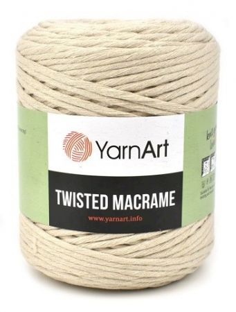 Pletací příze Macrame Twisted, přírodní č.753, 500g