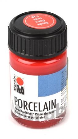 Barva na porcelán, červená třešeň, 15 ml, 125