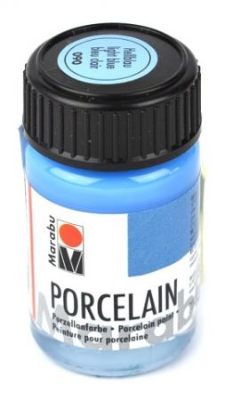 Barva na porcelán, sv. modrá, 15 ml, 090