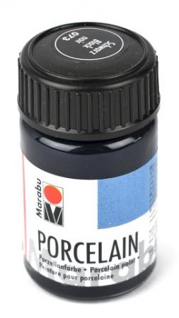 Barva na porcelán, černá, 15 ml, 073