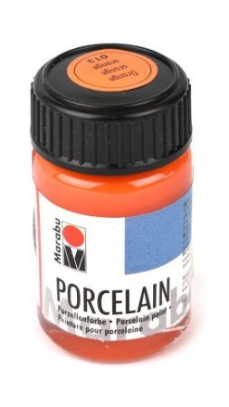 Barva na porcelán, oranžová, 15 ml, 013