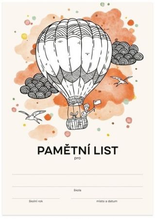 Pamětní list - létající balón