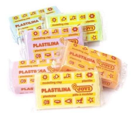 Plastelína Unicorn 6x50g, pastelové barvy