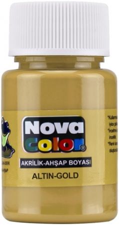 Barva akrylová 30ml metal.zlatá NC-234