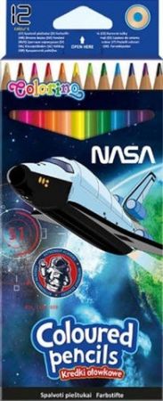 Pastelky Colorino trojhranné 12ks Nasa