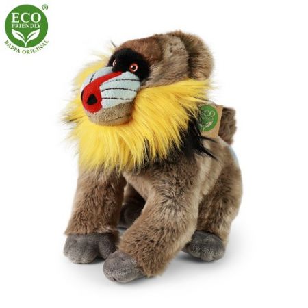 Plyšová opice mandril 28 cm ECO-FRIENDLY