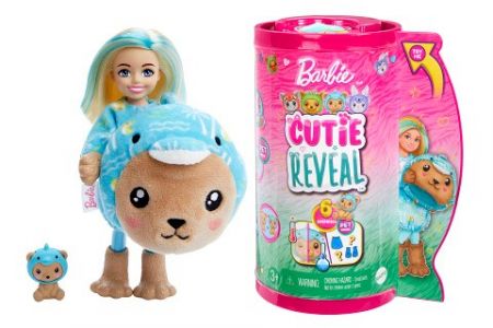 Barbie Cutie reveal Chelsea v kostýmu - Medvídek v kostýmu HRK30