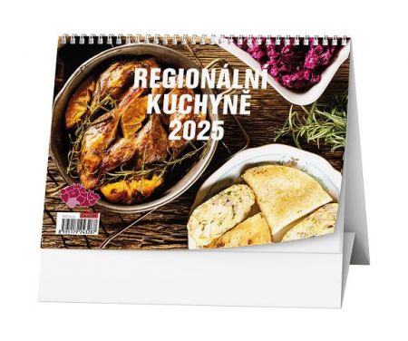 Kalendář stolní týdenní Regionální kuchyně 2025 / 21cm x 15cm / BSD14-25